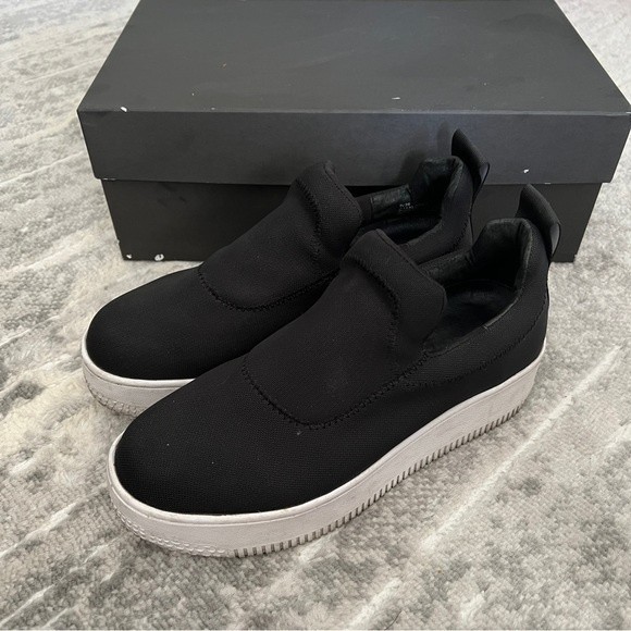 Windsor Smith 50mm Speedy Nylon Mesh Slip On Sneakers in Black - Picture 5 of 12